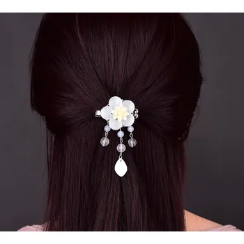 Souprava šperků B-TOP Spona do vlasů s přírodními korálky KVĚT