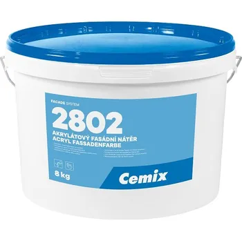 Fasádní barva Cemix 2802 akrylátový fasádní nátěr 8kg
