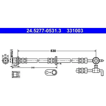 Brzdová hadice Brzdová hadice ATE 24.5277-0531.3