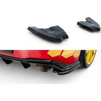 Auto-moto Splittery zadní boční V.4 Volkswagen Golf GTI Clubsport Mk8 Facelift černý lesklý plast