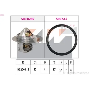 Těsnění motoru Termostat, chladivo KW 580 825
