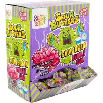 Bonbon Sweet´n Fun | Sour Brain - žvýkačka kyselý mozek 200 ks