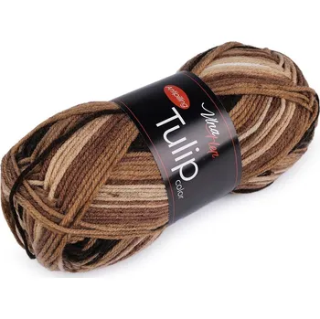 Příze Pletací příze Tulip color 100 g - 14 (5217) hnědá