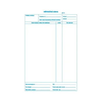 Inspekční kniha A4, 25 x 3 listy, samoprepis (306)