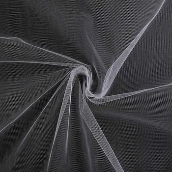 Pro Háčkování Tyl jemný světle šedý