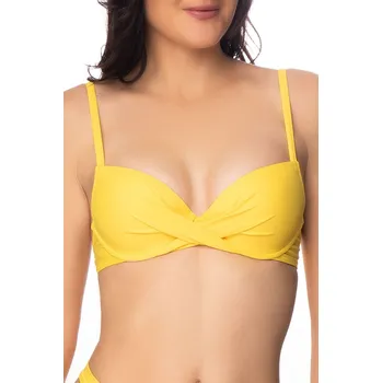 Dámské plavky Plavková podprsenka ANTIGEL (EBB4314-15), Barva žlutá, Velikost 85C