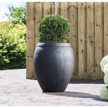 Květináč Breeze couple black 41x48cm - Do interiéru a exteriéru