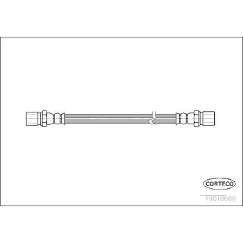 Brzdová hadice Brzdové hadice CORTECO 19018686