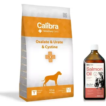 Calibra VD Dog Oxalate & Urate & Cystine 12kg + LAB V Lososový olej 500ml
