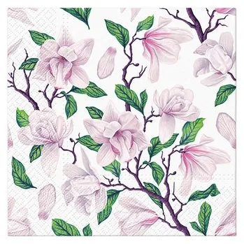 Papírový kapesník Ubrousky PAW L 33x33cm Greeting Magnolia