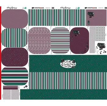 SWAFING Bavlněný panel taška na šicí potřeby zelená