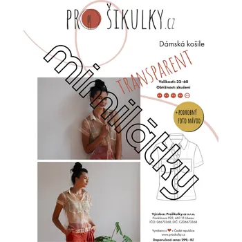 Dámská košile Dámská košile TRANSPARENT | 32-60 - Česky