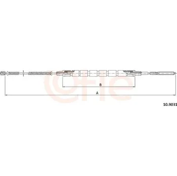 Auto-moto Tažné lanko, parkovací brzda COFLE 10.9031