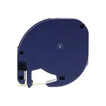 Pásek do tiskárny Dymo 91213 LetraTag 12mm x 4m, černý tisk / fluorescenční oranžový podklad, kompatibilní páska