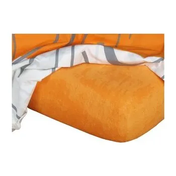 Prostěradlo Dadka Froté prostěradlo pomeranč 100x200x20 cm