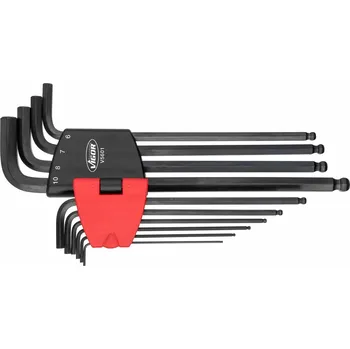 Klíče Imbus s kuličkou, 1.5 - 10 mm, dlouhé, sada 10 ks - VIGOR V5601