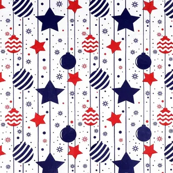 Pro Háčkování Bavlněná látka vánoční ozdoby červené a modré