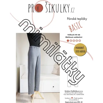 Pánské tepláky BASIC | 44-66 - Česky