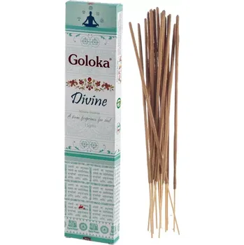 Čajovna Vonné tyčinky Goloka Masala Divine - Nebeská (Unikátní směs vzácných bylin, květin, pryskyřic a olejů)