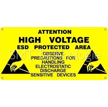 ESD Návěstí "HIGH VOLTAGE ESD PROTECTED AREA" 7807.154H - 100105244