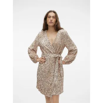 Dámské šaty Šaty Vero Moda Champagne 1037239 8 (XS)