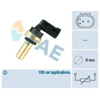 Čidlo automobilu Snímač, teplota chladiva FAE 32705