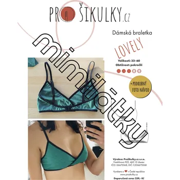 Podprsenka Dámská měkká podprsenka bez kostic LOVELY - Česky