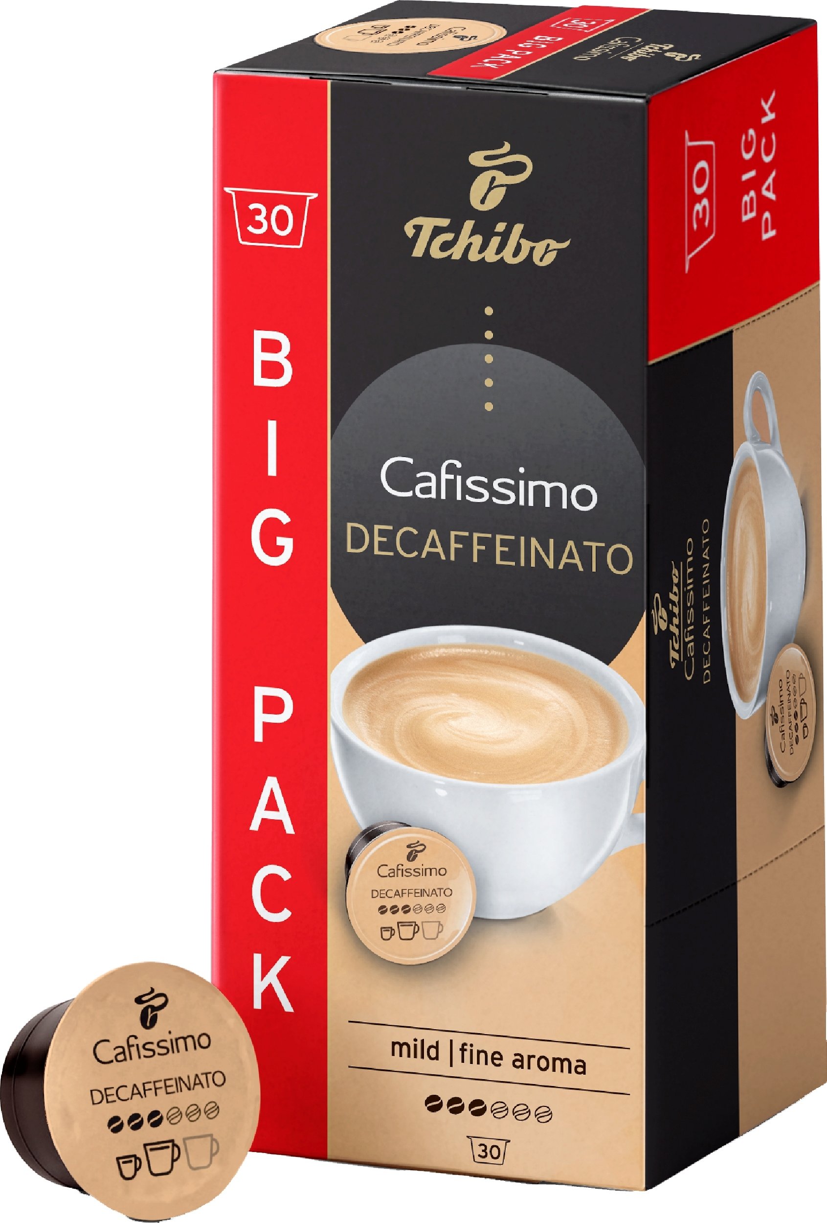Tchibo Cafissimo Caffè Crema bez kofeinu – 30 kapslí
