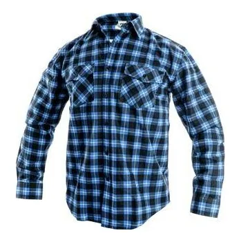 Pánská móda Košile CXS TOM, dlouhý rukáv, pánská, modro-černá, vel. 43/44