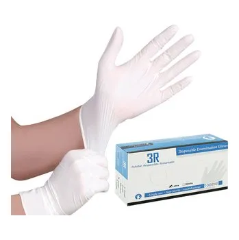 Čisticí rukavice Rukavice latexové bílé, pudrované, velikost L, bal. 100 ks