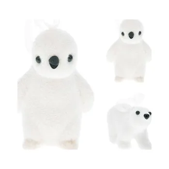 Vánoční dekorace Dekorace - Tučňák / Polární Medvěd 6 cm, bílý