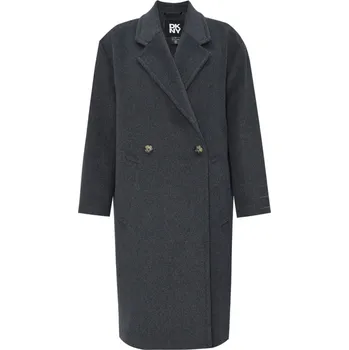 Dámský kabát KABÁT DKNY WOOL COAT GREY