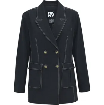 Dámské sako BLEJZR DKNY DOUBLE BREAST BLAZER DARK GREY
