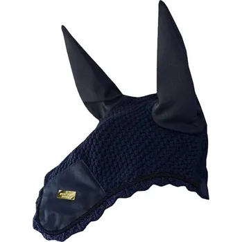 Vybavení pro koně Čabraka na uši Equestrian Stockholm Plain Navy Gold