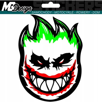 Samolepicí dekorace na vozidlo SAMOLEPKA na auto JOKER STRAŠIDELNÝ ÚSMĚV 11x15