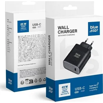 Blue Star Wall Charger USB-C PD 3 A 45 W
