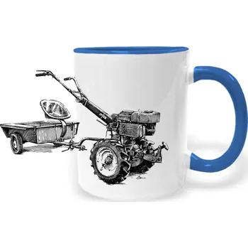 Hrnek - Zahradní malotraktor Barva: Modrá