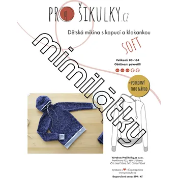 Chlapecká mikina Dětská mikina s klokankou a kapucí SOFT | 80-164 - Česky