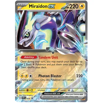 Sběratelská karetní hra Miraidon ex SVP028 - Scarlet & Violet Promos