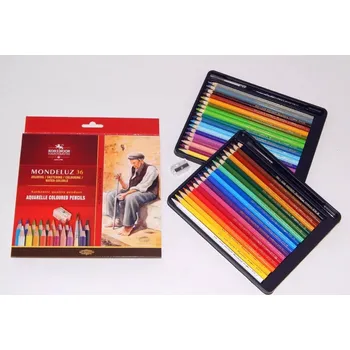Kresba Umělecké akvarelové pastelky Koh-i-noor Mondeluz sada 36 barev