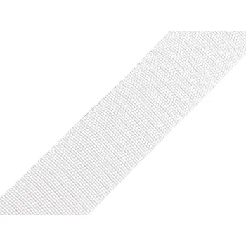Popruh polypropylenový šíře 40 mm tloušťka 1 mm, barva 01 bílá