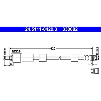 Brzdová hadice Brzdová hadice ATE 24.5111-0420.3