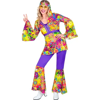 Karnevalový kostým Dámský kostým láska & mír - XXL