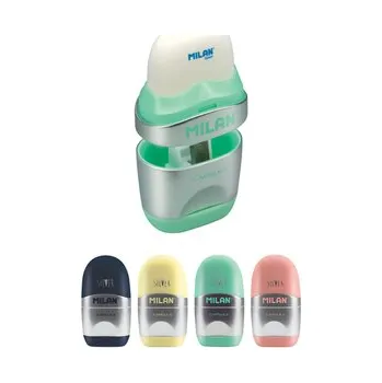 Pryž Guma s ořezávátkem MILAN CAPSULE silver