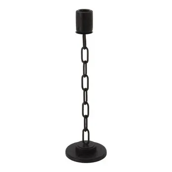 Svícen Svícen s řetězem v černé barvě 35 cm