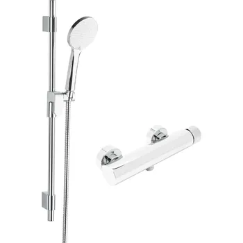 Sprchový set SAT Sprchová baterie SAT Evolution se sprchovým setem 150 mm chrom SATBSEVO268SET SATBSEVO268SET