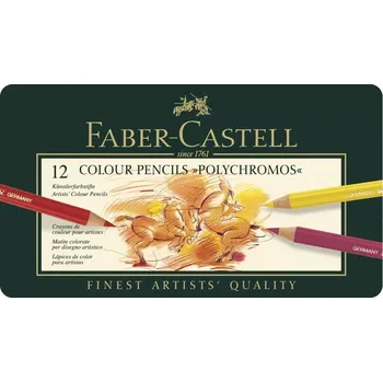 Kresba Umělecké pastelky Faber-Castell Polychromos sada 12 barev