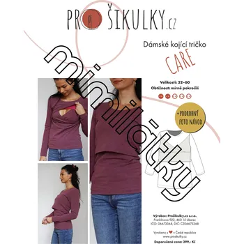 Dámské tričko Dámské kojící tričko CARE | 32-60 - Česky