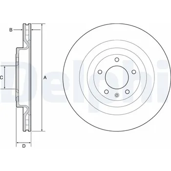 Brzdový kotouč Brzdový kotouč DELPHI BG9126C