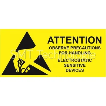 ESD Lepicí štítek - ESD citlivý obsah, 16x40mm, role 1000 štítků, 24 - 100105217